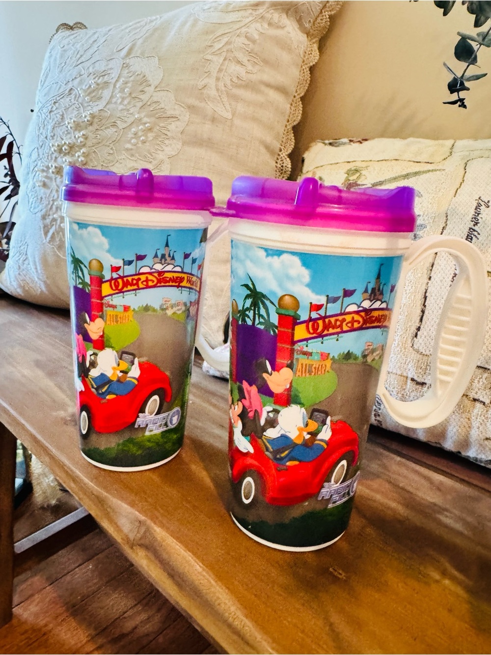 Set of 2 Disney Parks Resort Hotel RapidFill Refill Mug Cups